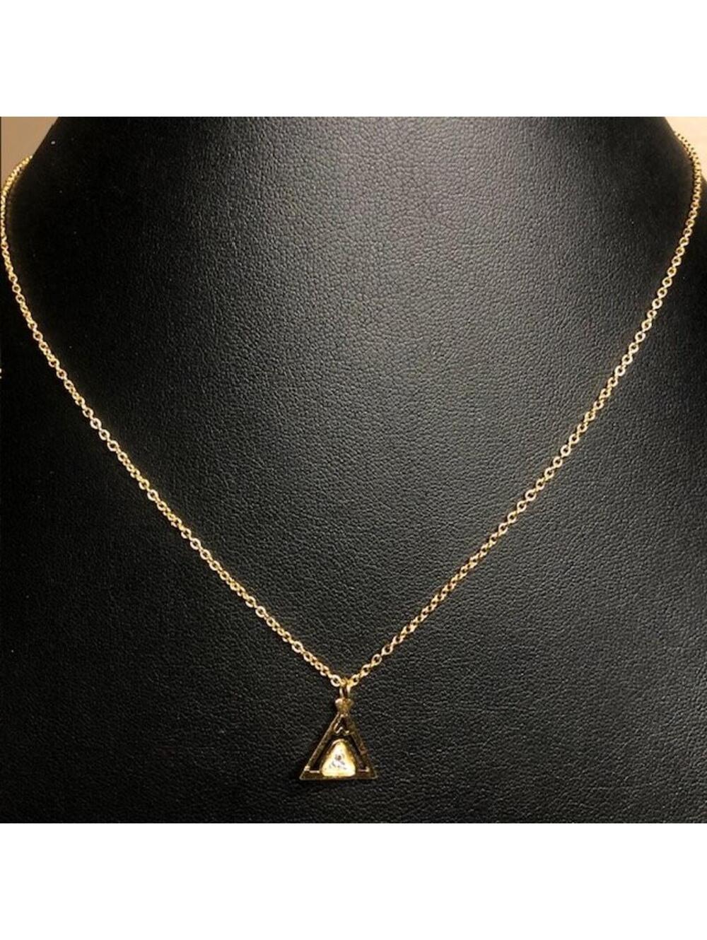 B2612 BRYAN ANTHONYS Teepee friendship Pendant Necklace Gold Tone 18-20"